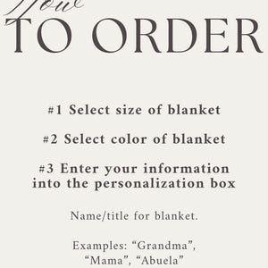 Personalized Blanket for Grandma Present Group Gift from Grandkids Floral Nana Woven Throw Unique Grandma Birthday Gift for Grandparent