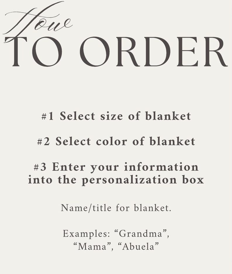 Personalized Blanket for Grandma Present Group Gift from Grandkids Floral Nana Woven Throw Unique Grandma Birthday Gift for Grandparent
