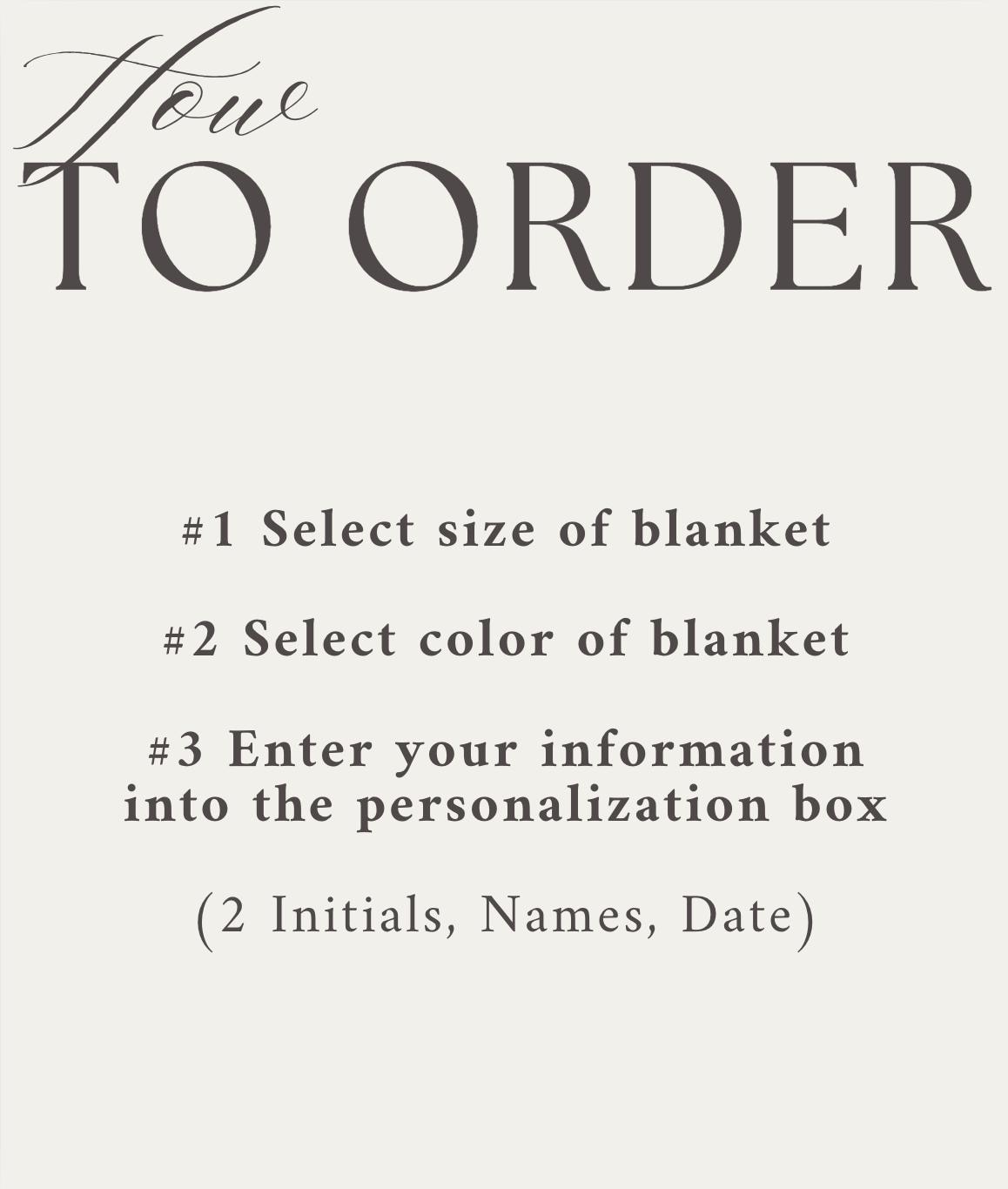 Personalized Throw Couples Blanket with Names Wedding Present Bridal Shower Gift for Newlyweds Cotton Anniversary Gift Engagement Gift