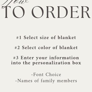 Family Blanket Personalized Throw Custom Family Gift Personalized Blanket with Names Family Names Gift for Pet Owners Name Blanket Gift