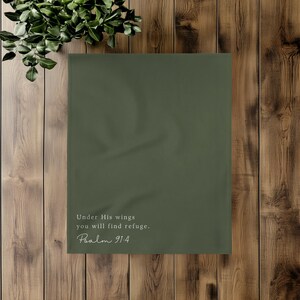 Personalized Blanket Scripture Gift Christian Faith Gift Custom Throw Blanket Missing You Gift for Christian Mom Gift Baptism Gifts