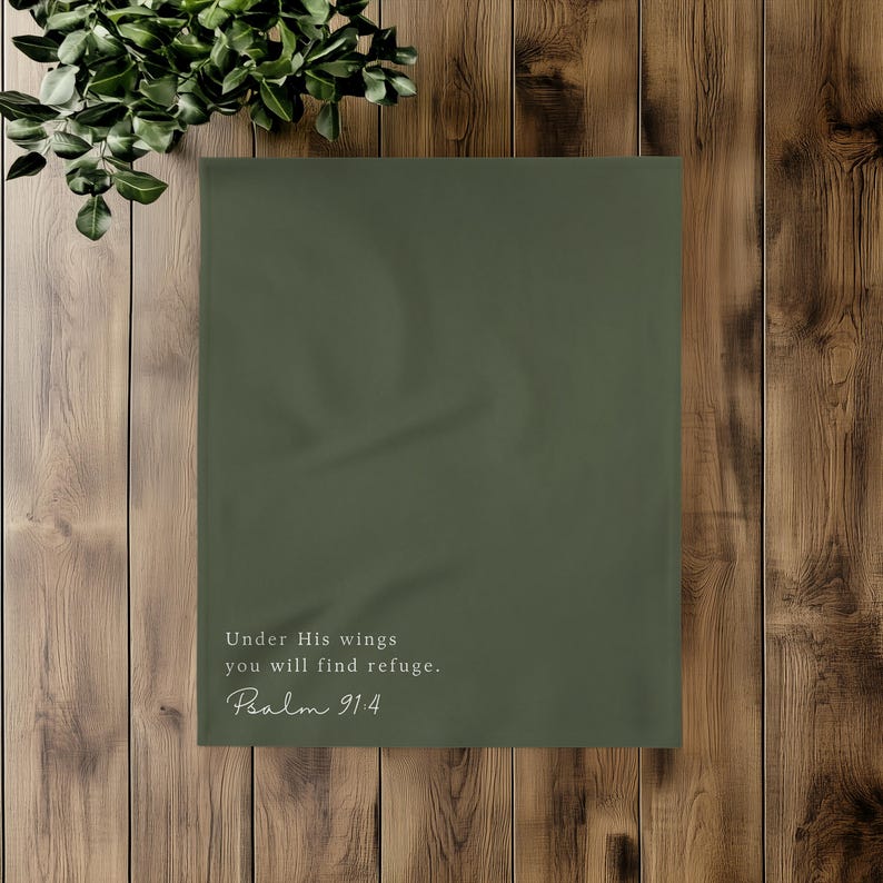 Personalized Blanket Scripture Gift Christian Faith Gift Custom Throw Blanket Missing You Gift for Christian Mom Gift Baptism Gifts