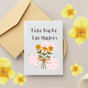 Día de las Madres Tarjeta en Español, Tarjeta Imprimible para Mamá, Tarjeta imprimible de descarga digital, Tarjeta del Día de la Madre Española, Regalo para mamá