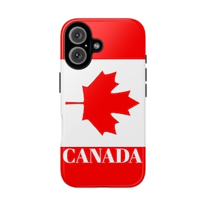 Canada Flag iPhone 16 Case - Tough Cases, Canadian Pride, Unique Gift for Canadians, Phone Protection, Cool Accessory