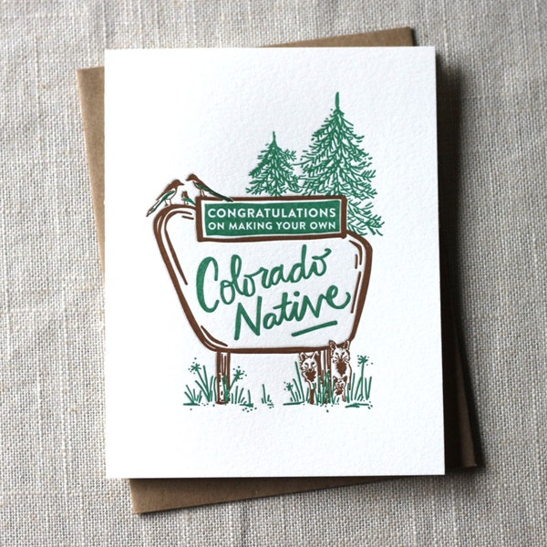 Congratulations On Making Your Own Colorado Native Card