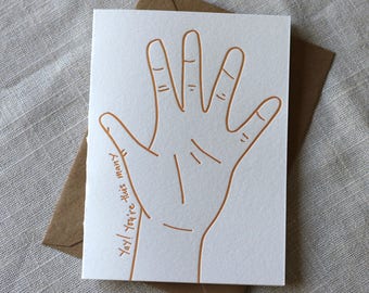 You're This Many "five" Birthday Card