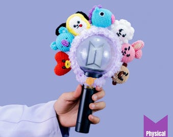 BTS Lightstick Cover: BT21 Inspired Armybomb Crochet Cover - Etsy