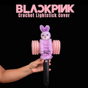 Blackpink Lightstick Crochet  Cover | K-pop Lightstick Cover | Handmade  Hammerbong Cover | K-pop Fan Gift | Crochet K-pop Merch