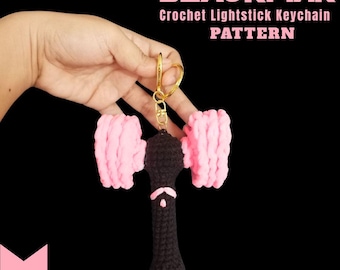 Blackpink Lightstick Crochet Keychain Pattern | Kpop Amigurumi (PDF)
