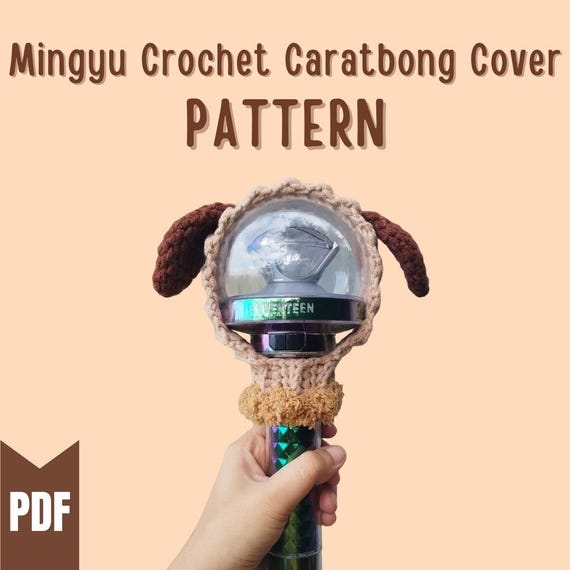 Seventeen Caratbong Crochet Pattern: Mingyu Dog Lightstick Cover