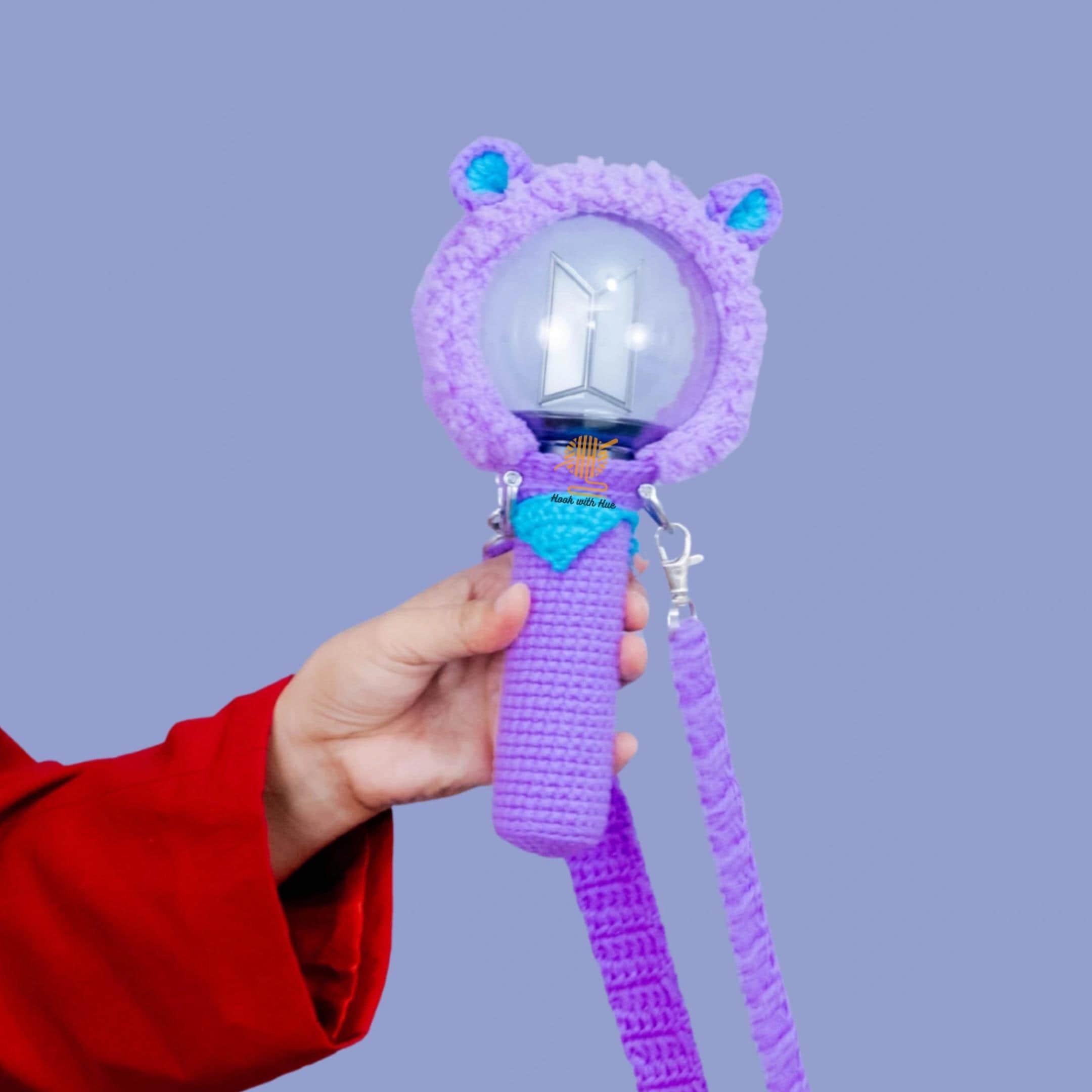 BT21 Armybomb Crochet Bag and Cover: Handmade Lightstick Accessory