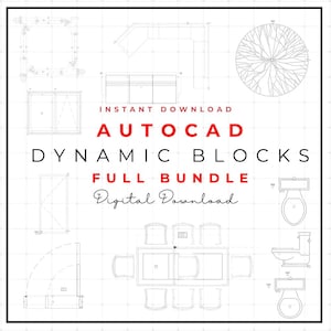 AutoCAD Dynamic Blocks Collection: Metric Units (Digital Download)