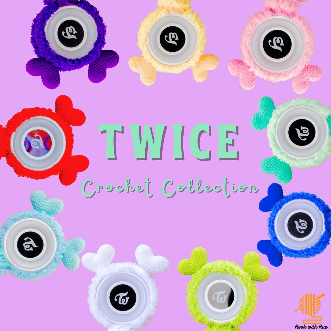 Twice Candybong Crochet Cover: K-pop Lightstick Case, Lovelys
