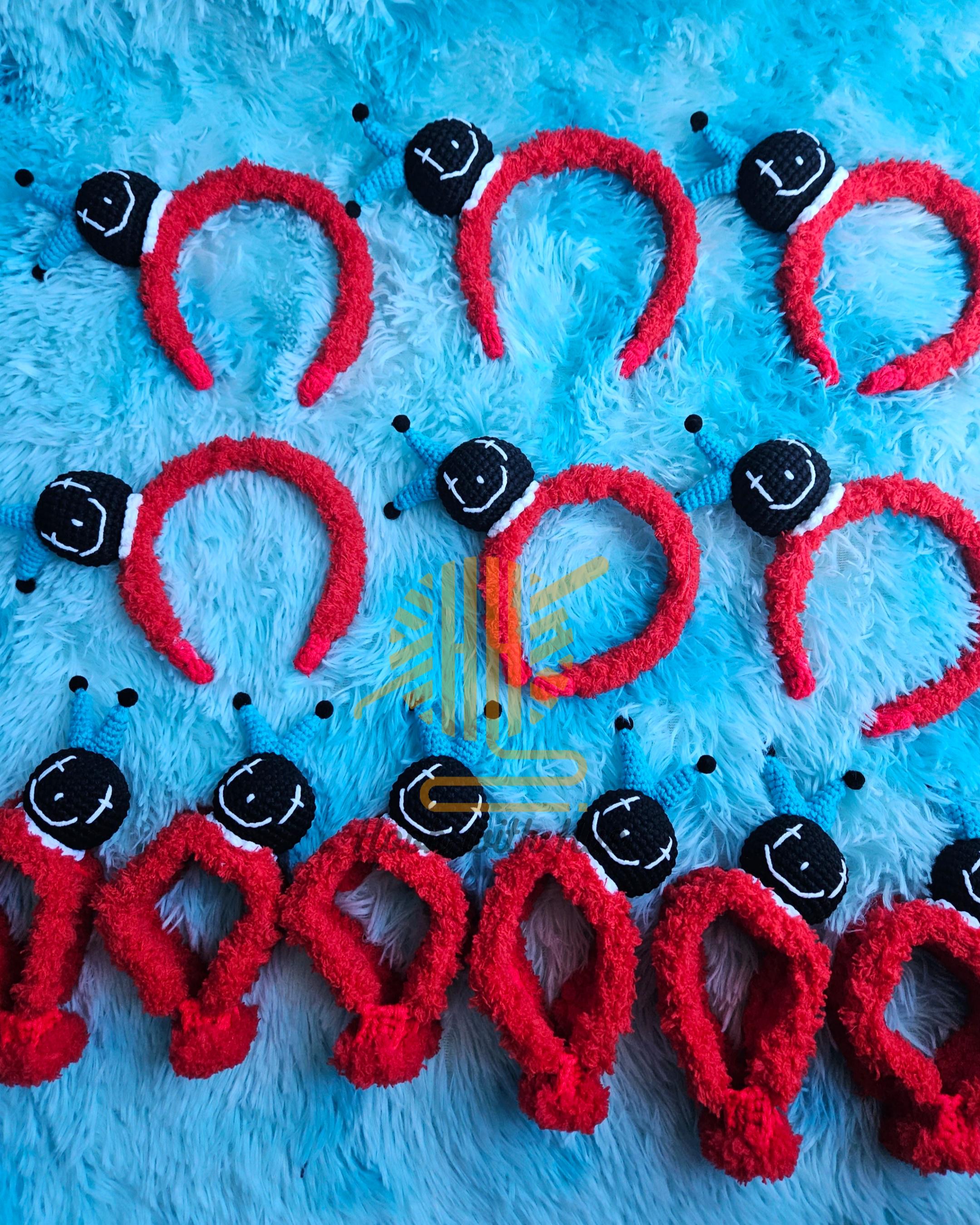 J-hope Jack in the Box Crochet Set: Beanie, Headband & Lightstick