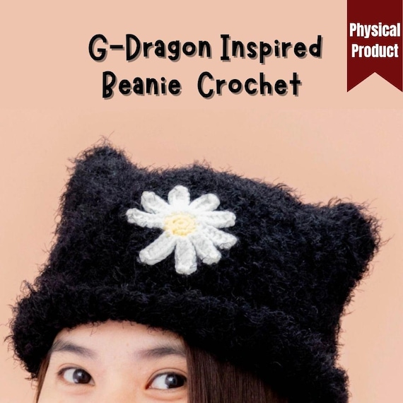 G-Dragon風かぎ針編みビーニー：手作りK-POPファンギフト - Etsy 日本