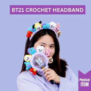 BTS Crochet Headband: BT21 Inspired Headband - Etsy