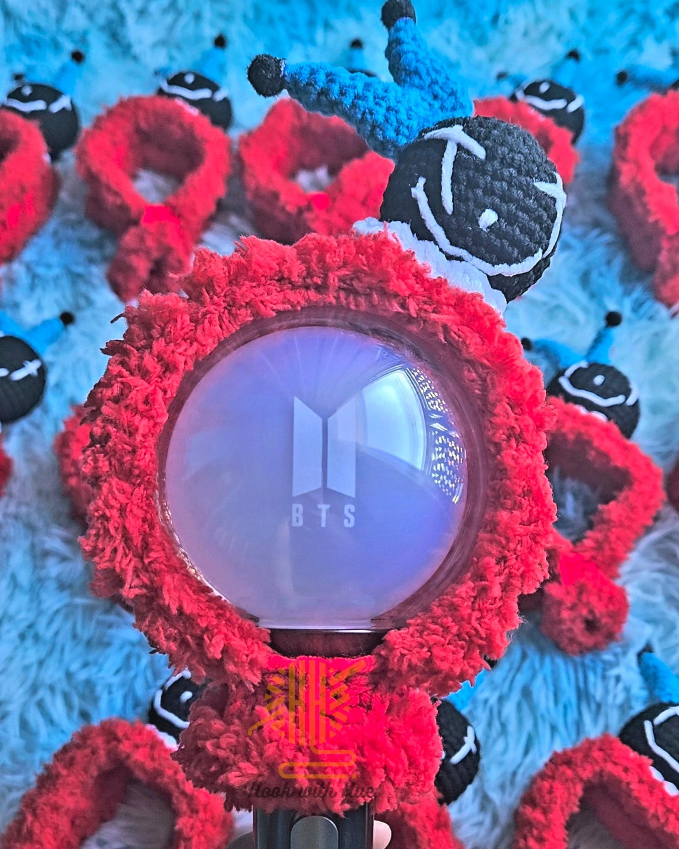 J-hope Jack in the Box Crochet Set: Beanie, Headband & Lightstick