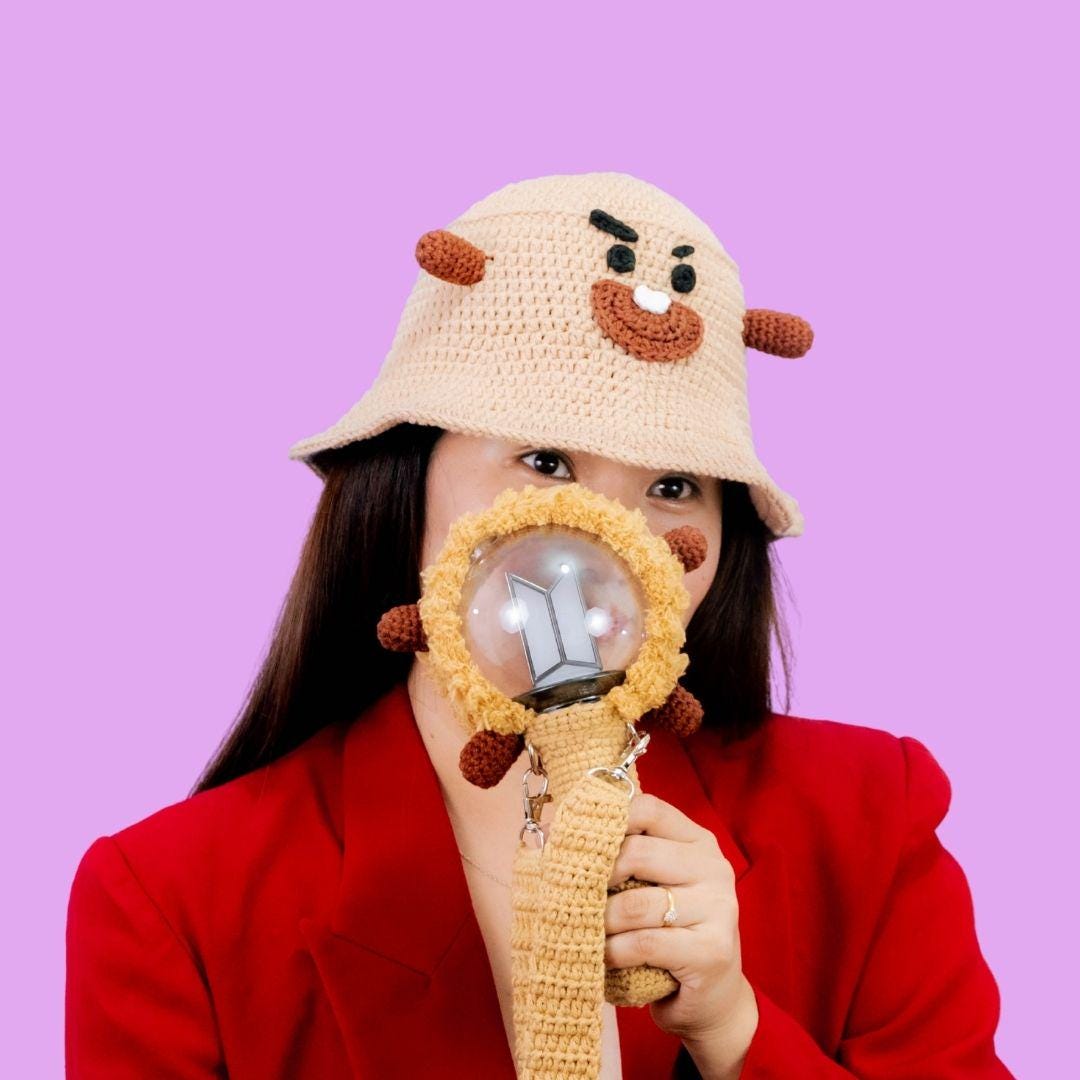 Crochet Bucket Hat Pattern BT21 Shooky : Adult Size (PDF Pattern
