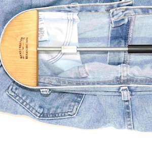 Pant Stretcher for Jeans - Large Waistband Stretcher (L) – 34” to 56&quot; Waist – Made of ALL STEEL & WOOD - Made in America