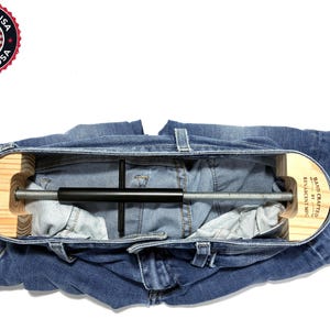 Pant Stretcher for Jeans - Small Waistband Stretcher (S) – 25” to 32&quot; Waist  – Made of ALL STEEL & WOOD - Made in America