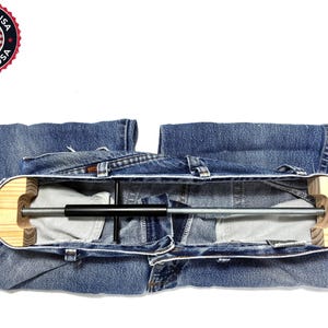 Pant Stretcher for Jeans - Medium Waistband Stretcher (M) – 31” to 38&quot; Waist  – Made of ALL STEEL & WOOD - Made in America
