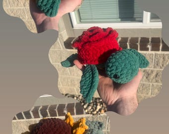 Crochet Flower Turtle