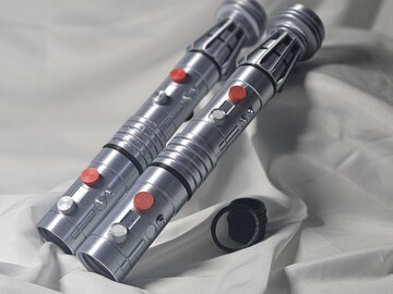 Darth Maul Lightsaber Rebels Crimson Lord Custom Double blade RGB LED or Neopixel w/ Sound and blades Rogue Arms