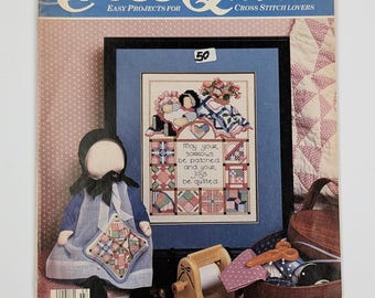 CrossQuick Magazine-Feb/March 1989-Vol 1, No 3-Patterns Inspiration Instructions
