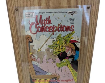 Myth Conceptions #2 Comic 1988 Apple Comics – Framed Fantasy Humor Display