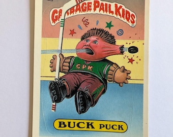 ガーベージ・ペイル・キッズ – バック・パック 299a – 1987年製ヴィンテージGPKカード – シリーズ9 ホッケー