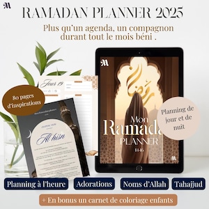 ramadan planner , ramadan, islam, organisation, recette ramadan, coloriage , enfant ,