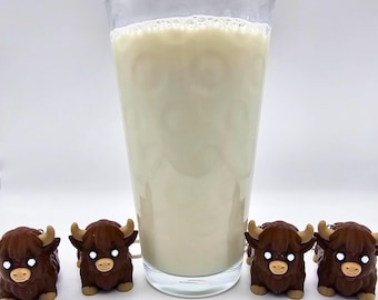 Highland Cow Keychain – 3D Printed Fidget Toy, Scottish Gift