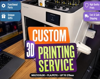 Custom 3D Printing Service – Multicolor, PLA/PETG up to 270mm