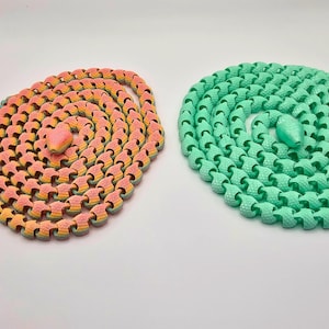 5 ft Flexi Snake - 3D gedrucktes artikuliertes Fidget & sensorisches Spielzeug, Schreibtischdekor