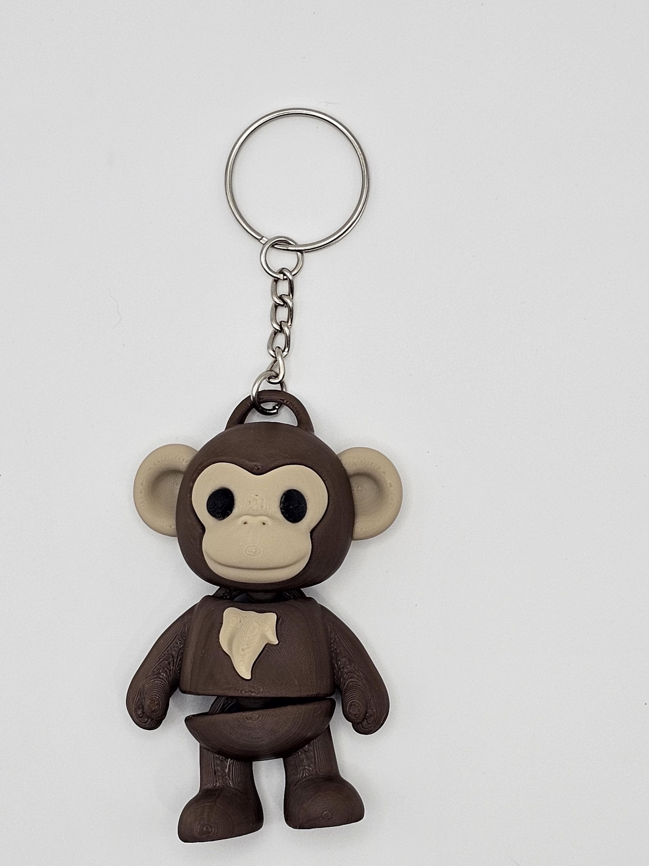Monkey Keychain | 3D Printed Monkey - Etsy