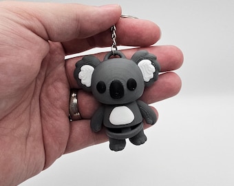 3D Printed Koala Keychain | Animal Charm, Backpack Accessory