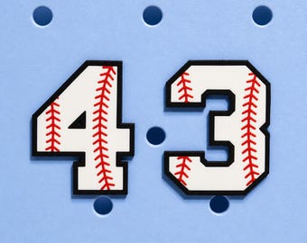 Charm personalizado para bolso de béisbol con número Bogg