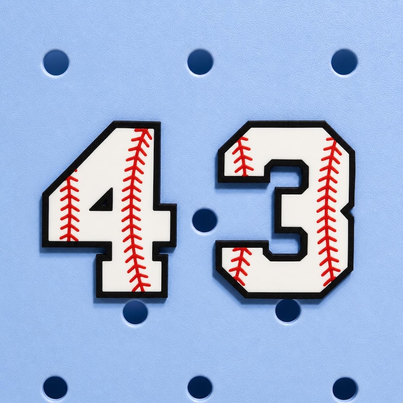 baseball bogg charm jersey number