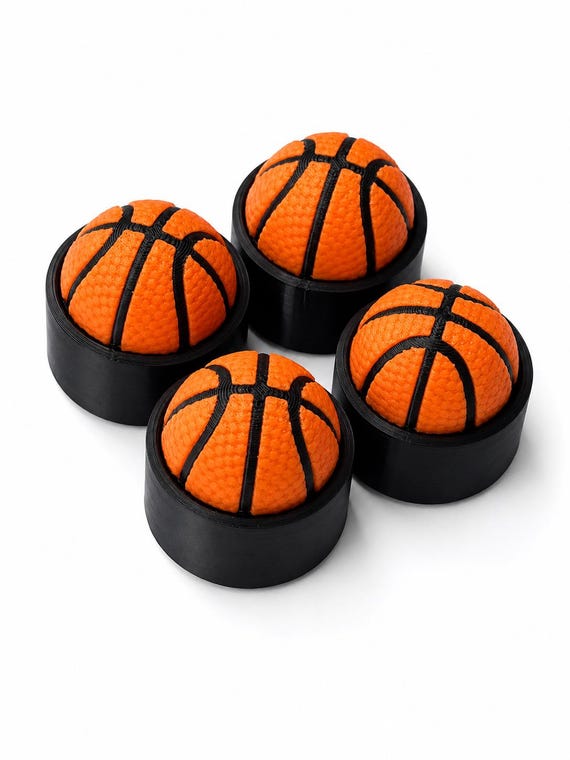 Basketball clicker fidgets packaged for team gift bags