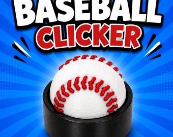 Juguetes antiestrés con forma de clic para béisbol - Recuerdos para fiestas deportivas, regalos para equipos
