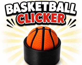 Basketball Clicker Fidgets - Sports Party Favors, Team Gifts