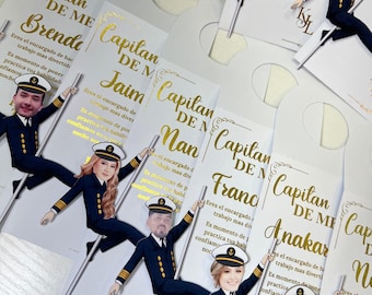 Etiquetas para Botellas Capitanes de Mesa | Boda Divertida | Descarga Digital | Animación de Mesas