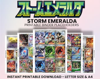 Storm Emeralda (JP) | Pokémon Printable Placeholders for Binder