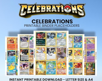 Celebrations | Pokémon Printable Placeholders for Binder