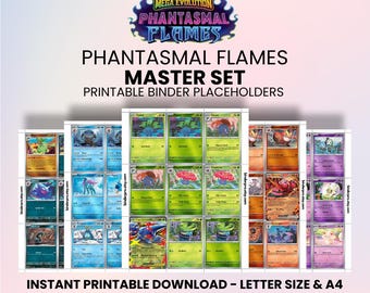 Phantasmal - Master Set | Pokémon Printable Placeholders for Binder