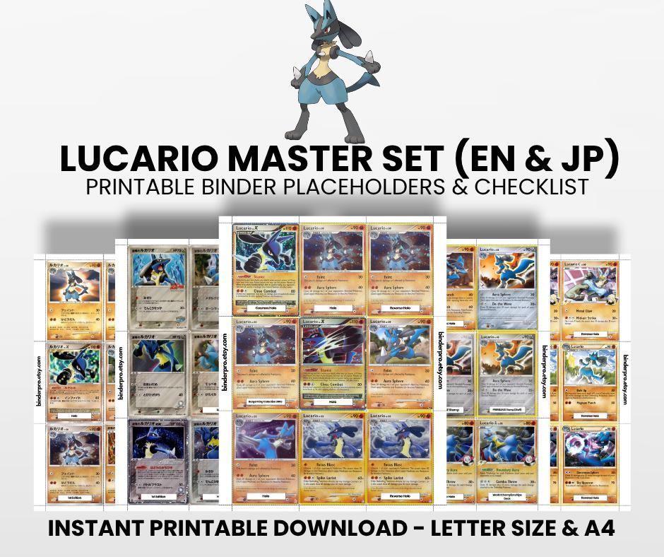 pokemon card binder lucario Pokemon TCG: Ultra Pro Lucario 9-Pocket PRO-Binder – Fandom Trade