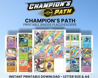 Champion's Path | Pokémon Printable Placeholders for Binder