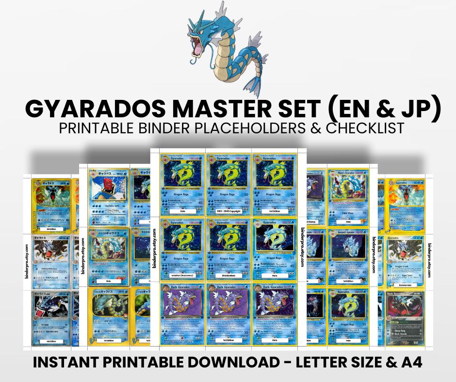 Gyarados Card Binder - Etsy