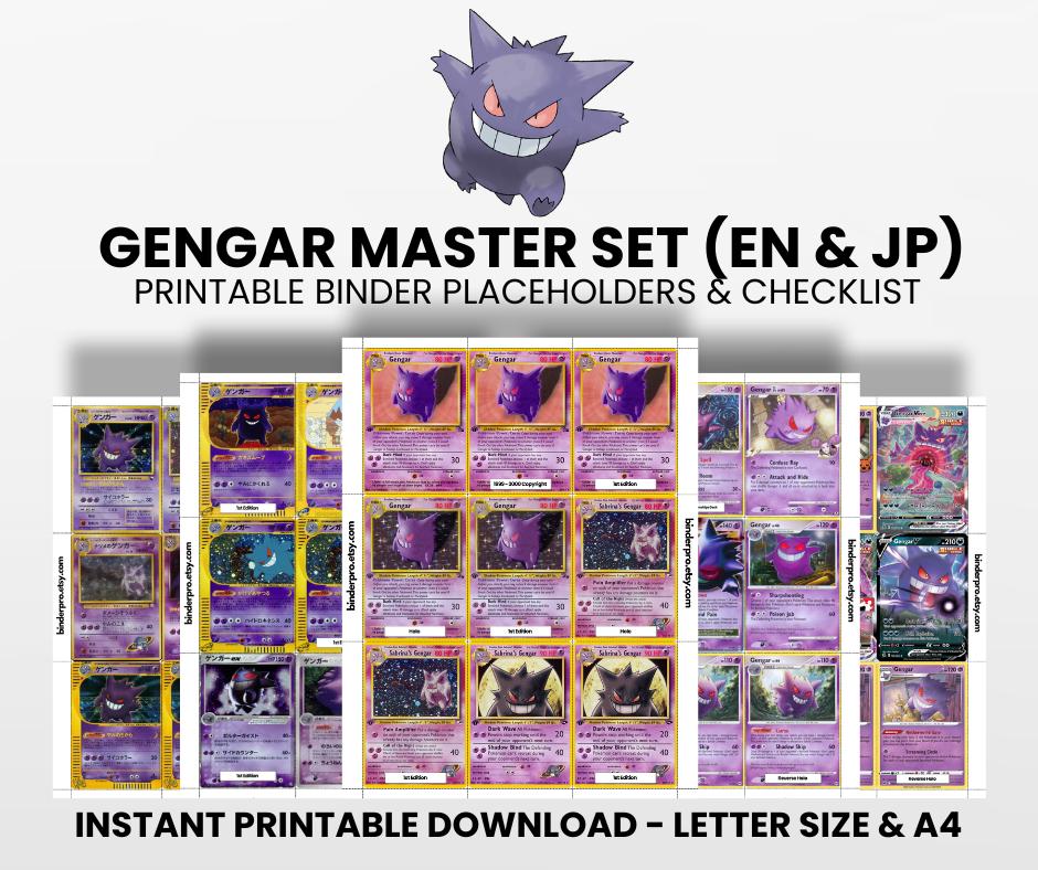 Gengar Full Binderゲンガー カード 76枚セット Gengar Full Binderゲンガー カード 76枚セット Gengar (english
