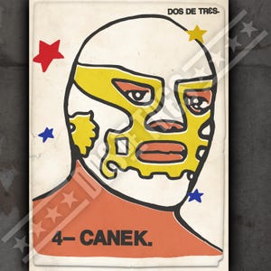 CANEK Lucha Libre Kunstdruck